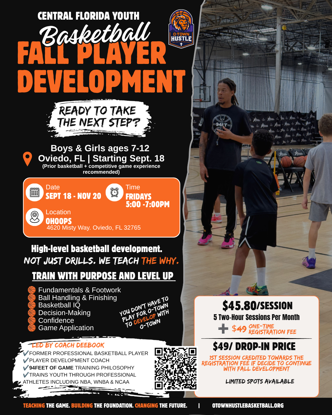 Registration is officially OPEN for O-Town H.U.S.T.L.E. Fall Player Development! 